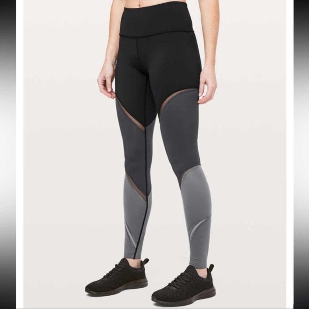 Lululemon Colour Me Ombre leggings Black and gray